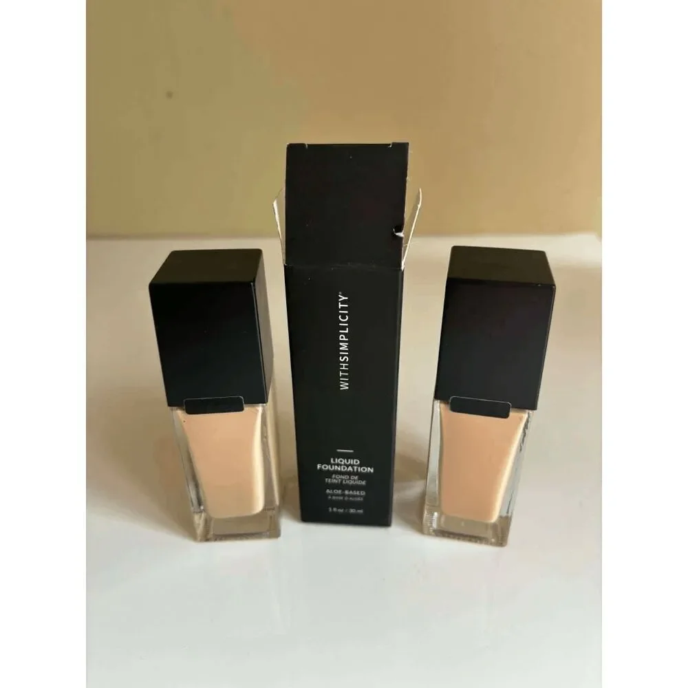 WithSimplicity Liquid Foundation 1 oz Each in Shade 0.5 Lot of 2
